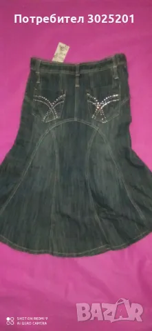 Дамска Дълга Дънкова Пола М Л , снимка 10 - Поли - 50441142