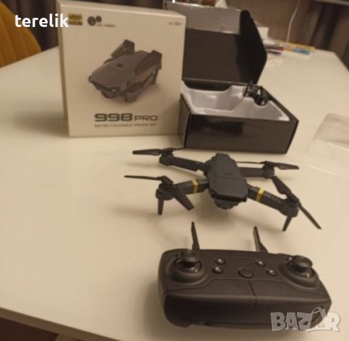 Нов DRON 998, 4K ULTRA HD; WIFI HPV 2.4G, Камера 2MP приложение за телефонна предаване на живо,, снимка 4 - Дронове и аксесоари - 39931336
