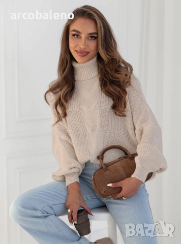 Дамски оувърсайз пуловер Marym, 4цвята , снимка 7 - Блузи с дълъг ръкав и пуловери - 52578943