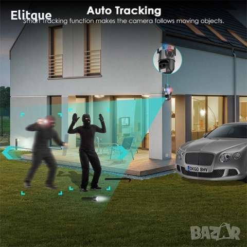 6 Mpx. Двойна вътрешна/външна WIFI камера за наблюдение, снимка 11 - Други - 52861300