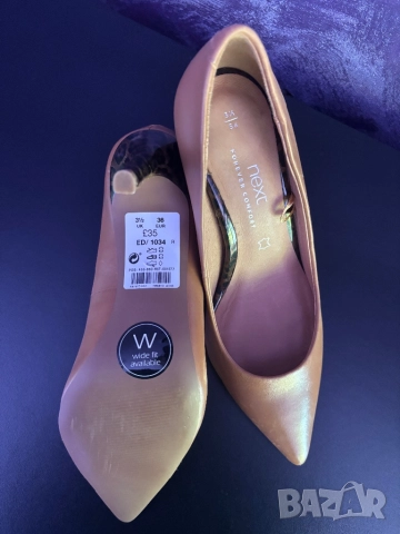 Next обувки на висок ток в цвят карамел, размер 36.5, снимка 6 - Дамски обувки на ток - 52319580