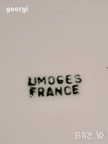 декоративна порцеланова чиния на ловна тематика Limoges 25/1, снимка 6 - Декорация за дома - 49886029