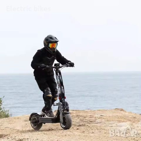 HEZZO F9 – Електрическа тротинетка с демпфер, 8000W, 90 км/ч, снимка 6 - Велосипеди - 50940599