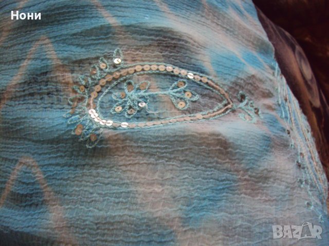 Оригинална бутикова дамска гръцка роба с паети, снимка 5 - Сукмани - 36809277