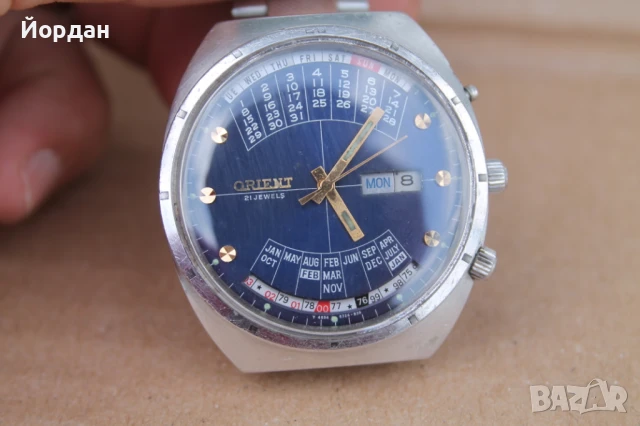 Японски мъжки часовник ''Orient'' вечен календар, снимка 2 - Мъжки - 50645691