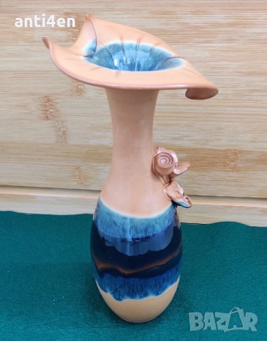 Стара керамична ваза, снимка 3 - Вази - 33665742