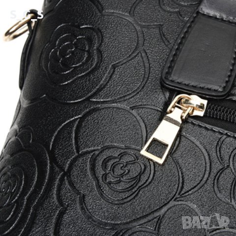 Комплект от 6 броя луксозни дамски чанти , Черни, снимка 14 - Чанти - 43723546