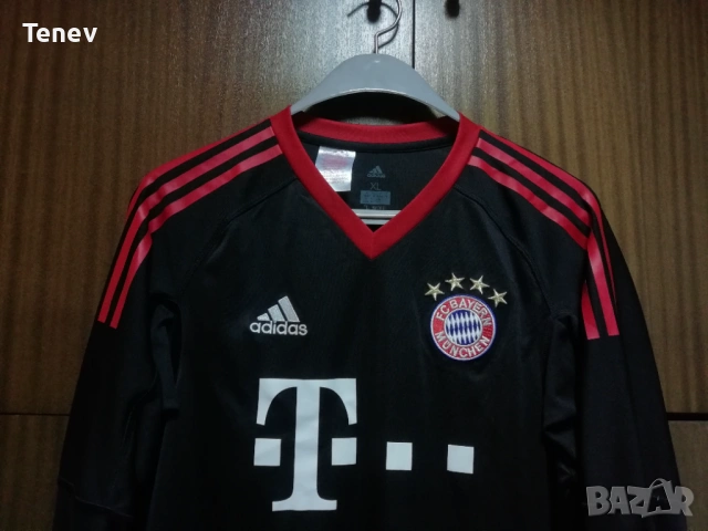 Bayern Munich Neuer Adidas оригинална тениска фланелка вратарски екип Нойер Байерн Мюнхен , снимка 4 - Футбол - 53089744