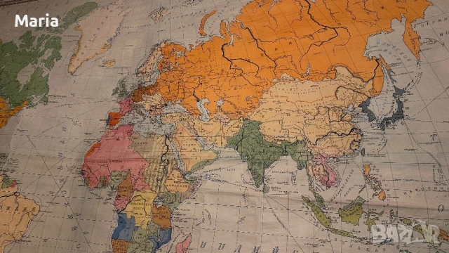 Старинна Териториално политическа карта на света от 1876 до 1914г, снимка 2 - Колекции - 50847094