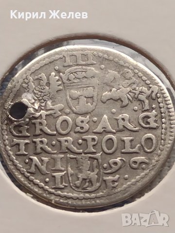 Сребърна монета 3 гроша 1596г. Сигизмунд трети ПОЛША 28453, снимка 9 - Нумизматика и бонистика - 42999849