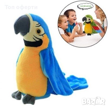 Плюшена играчка Говорещ папагал, снимка 2 - Плюшени играчки - 39312330