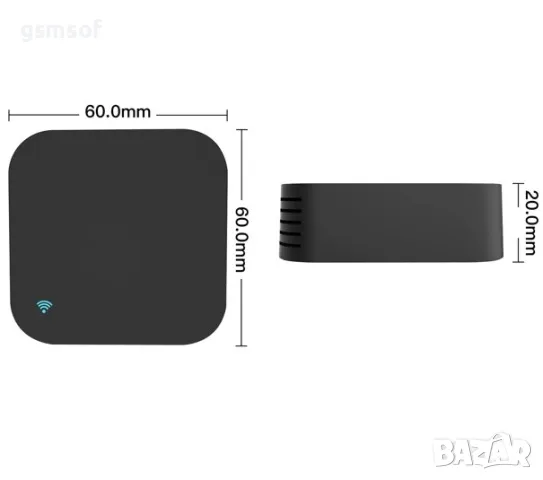 Tuya IR S06pro - универсално WiFi дистанционно с враден датчик за температура и влажност, снимка 8 - Друга електроника - 47714425