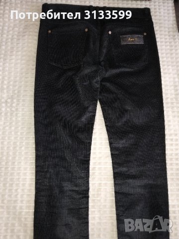 Великолепни дамски черни кадифени джинси - номер 31, снимка 3 - Дънки - 43167958