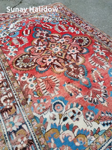 Ръчно тъкан Хамадански килим, снимка 5 - Килими - 51632833