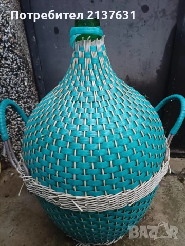 ГОЛЯМА ПЛЕТЕНА ДАМАДЖАНА 25 литра, снимка 2 - Други - 46507433