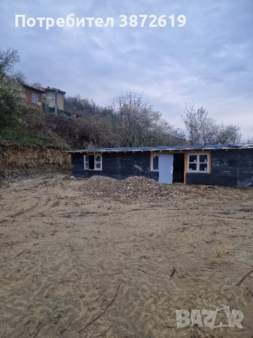 Парцел + постройка + разрешение за строеж, снимка 3 - Къщи - 51672992