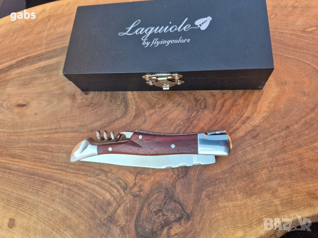 Сгъваем джобен нож Laguiole by Flyingcolore с тирбушон, снимка 10 - Ножове - 53135520