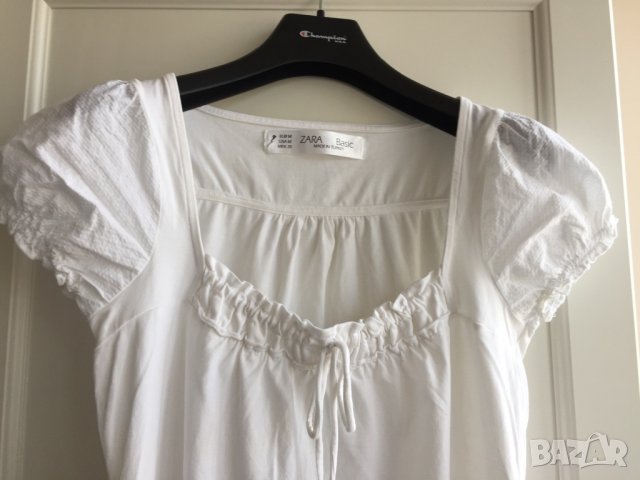 Дамска тениска ZARA оригинал, size M, 100% вискоза, много запазена, снимка 4 - Тениски - 29007032