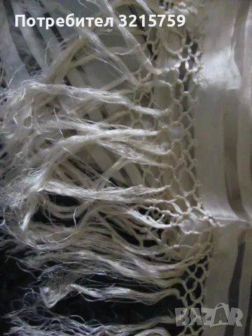 19в. покривка за легло-копринен много фин ръчно тъкан кенар, снимка 7 - Декорация за дома - 49424107