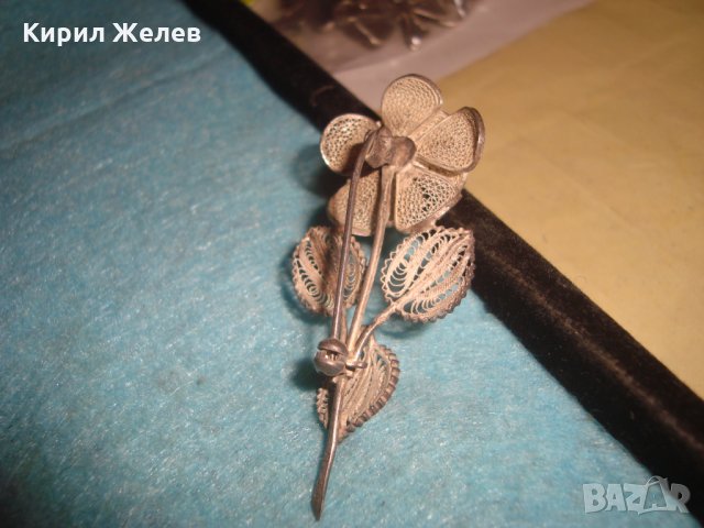 СРЕБЪРНА ФИЛИГРАННА РОЗА БРОШКА СРЕБРО 800 МАЙСТОРСКА УНИКАЛНА СТАРИННА РЪЧНА ФИНА ИЗРАБОТКА 25371, снимка 11 - Други - 34883963