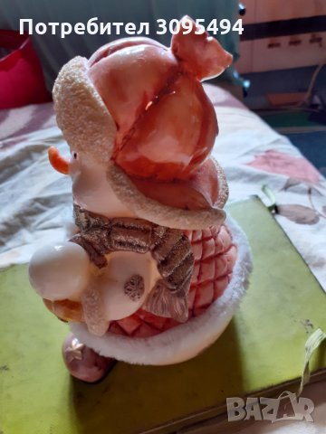 СНЕЖЕН ЧОВЕК ФИГУРКА. НЕМСКА. 15см., снимка 5 - Декорация за дома - 33402378