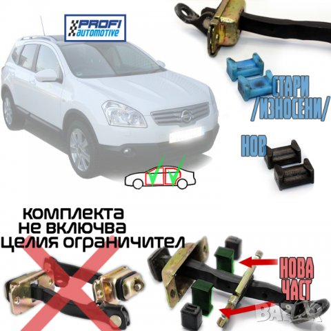 РЕМОНТНИ КОМПЛЕКТИ - ОГРАНИЧИТЕЛ ВРАТА NISSAN QASHQAI