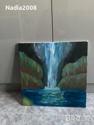 продавам картина - маслени боя на платно. , снимка 5 - Стайни растения - 53086861