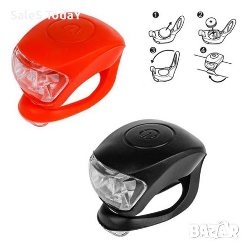 Фарове за колело, 2бр., силиконови, снимка 3 - Аксесоари за велосипеди - 44062321