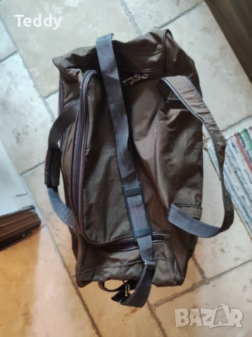 Голяма спортна чанта за пътуване с колелца и дръжка, тип куфар, снимка 13 - Чанти - 52940082