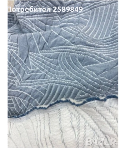 уникален капитониран плат известна френска  модна къща, снимка 4 - Платове и дамаски - 51856021