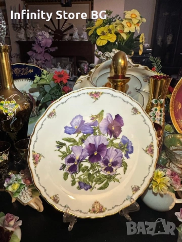 🌸✨ Royal Albert England – Плато “Теменужките” от лимитираната серия “Цветята на любовта” ✨🌸