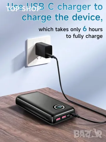 Външна батерия 46800 mAh, 22,5 W, преносимо зарядно устройство, 5 порта, QC 3.0, снимка 3 - Външни батерии - 49938064