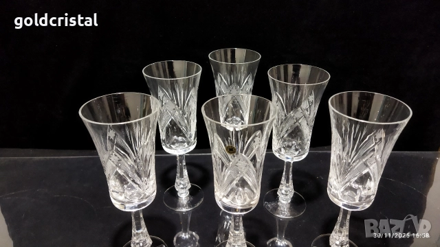 кристални чаши , снимка 2 - Антикварни и старинни предмети - 22297237