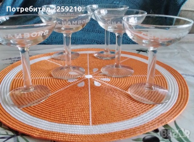 6 чаши за шампанско (десерт)  Chambord., снимка 3 - Чаши - 33222818