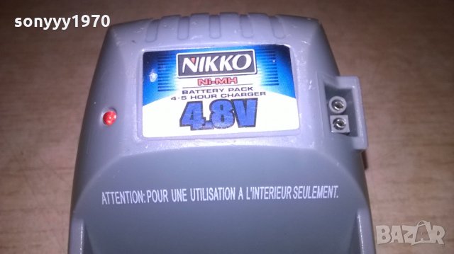 nikko battery charger-4.8в-внос франция, снимка 3 - Електрически играчки - 26241932