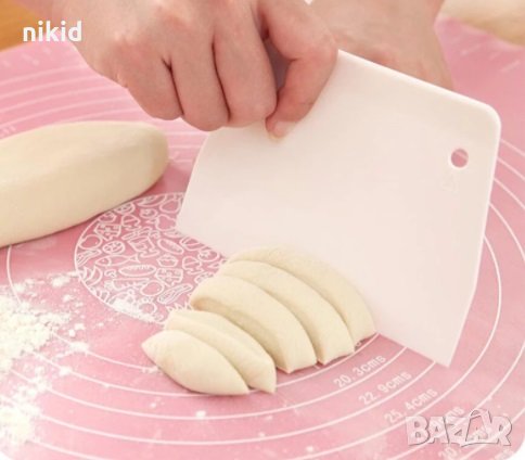 гладка шпатула пластмасова за измазване заглаждане декориране рязане на торта крем тесто, снимка 3 - Аксесоари за кухня - 33320977