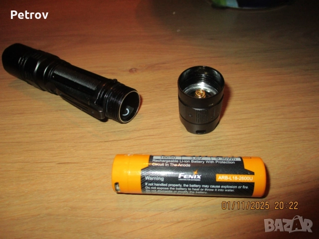 Fenix PD35 - LED 1700 Lumen / 375 m - Тактически , Военен - NATO Прожектор , Джобна лампа - GERMANY , снимка 4 - Други инструменти - 52408328