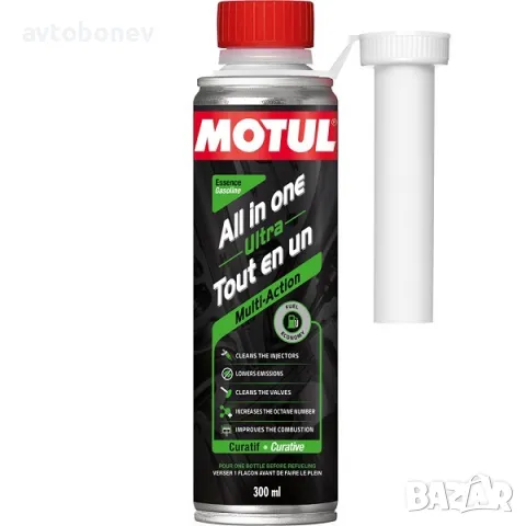 Добавка MOTUL ALL IN ONE ULTRA БЕНЗИН - 300ml.