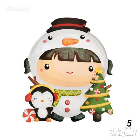 5384 3D хартиена коледна украса за стена, различни модели, снимка 5 - Декорация за дома - 47748834