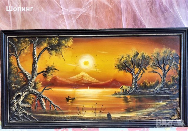 Картина с маслени бои (108 см), снимка 5 - Картини - 36798462