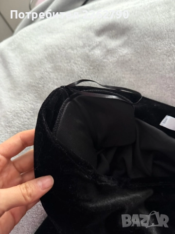 Рокля Mango плат кадифе S, снимка 3 - Рокли - 52636578