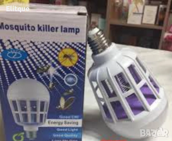 LED крушка против комари с адаптор за стена