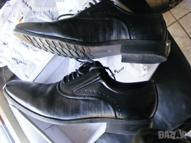 Мъжки обувки , №41 Mat Star , черни, снимка 4 - Официални обувки - 28795389