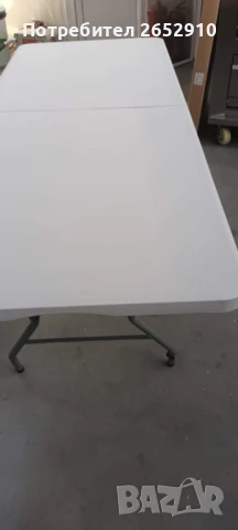Сгъваема маса за кетъринг, градина, къмпинг 180/73см! Чисто нова! ТОП Цена 109лв/55,73€, снимка 8 - Друго търговско оборудване - 33442607