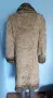 Винтидж / Топъл дамски кожух "OGANZA" / цвят Нюд с нюансирана яка, маншети и обазовка, снимка 5