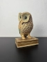 Дървена статуетка бухал върху книга №7430 , снимка 1
