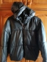 Продавам якета за момиче, черно с пухче, светлосиньо, подходящо за пролет, зима, есен., снимка 3
