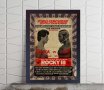 Роки Балбоа срещу Клубър Ланг Филм ретро постер бокс плакат, снимка 1