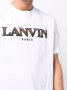 LANVIN White Embroidered Logo Мъжка Тениска size S, снимка 5