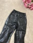 кожен карго панталон, снимка 3